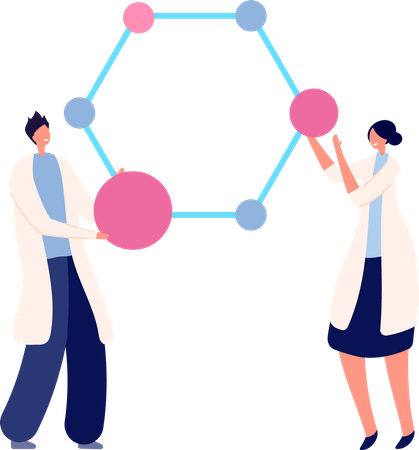 Genetic dna research  Illustration