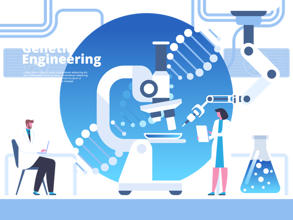 Genetic engineering  Illustration