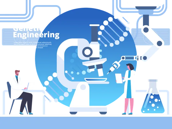 Genetic engineering  Illustration