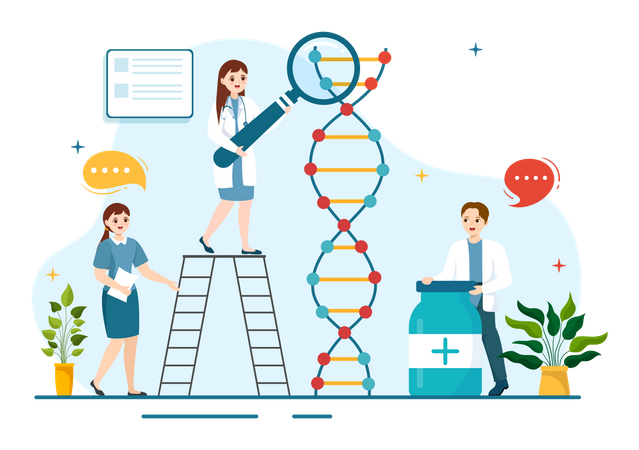 Genetic Science  Illustration