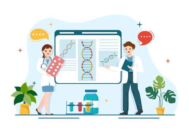 Genetic Science  Illustration