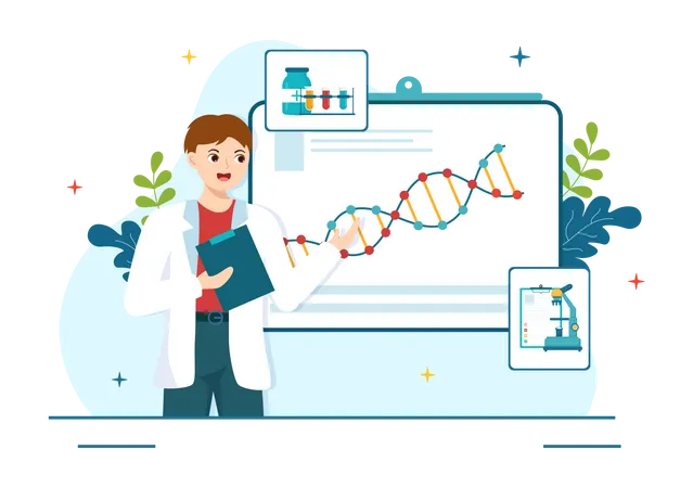 Genetic Science  Illustration