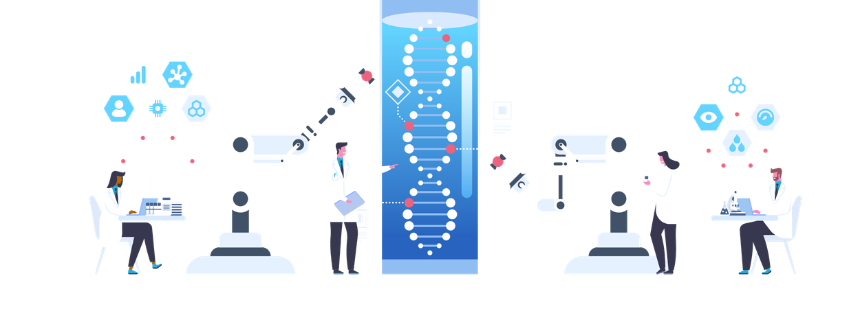 Genetic science  Illustration