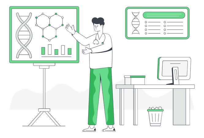 Geneticist  Illustration