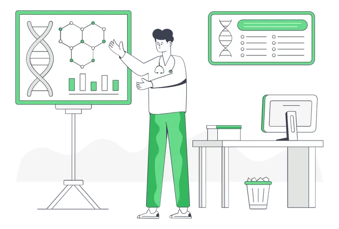 Geneticist  Illustration