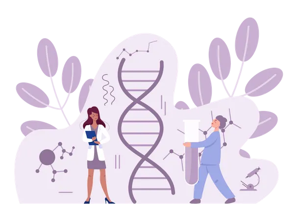 Genetics doctor  Illustration