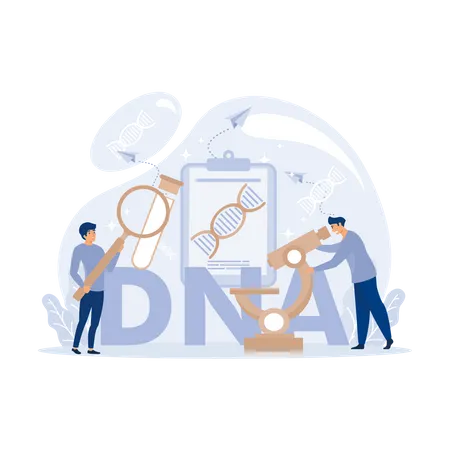 Genetische DNA  Illustration