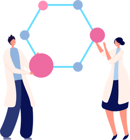 Genetische DNA-Forschung  Illustration