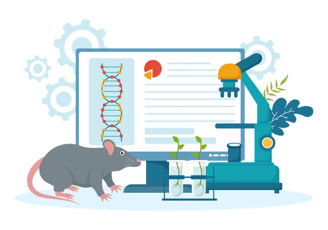 Genetische Wissenschaft  Illustration