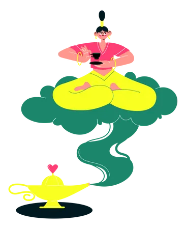 Genie  Illustration