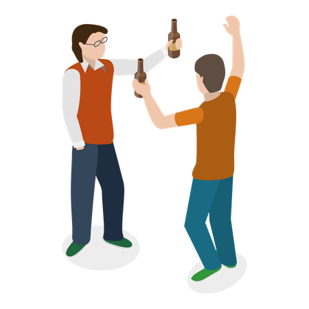 Gens saoûls  Illustration