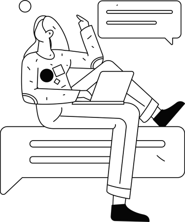 Gente de negocios haciendo análisis de datos comerciales  Ilustración
