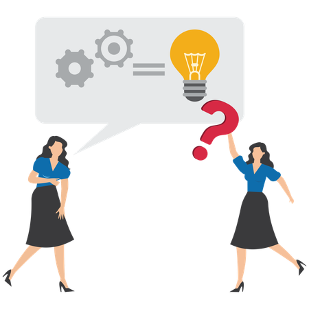 Gente de negocios resolviendo problemas de negocios  Ilustración