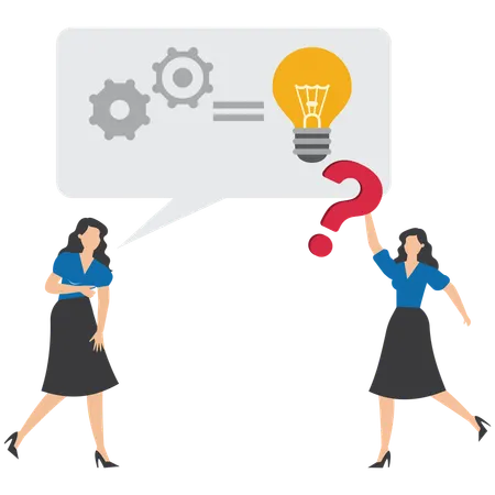 Gente de negocios resolviendo problemas de negocios  Ilustración