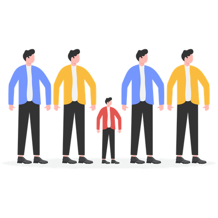 Gente de negocios trabajando juntos  Ilustración