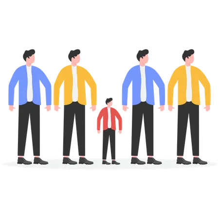 Gente de negocios trabajando juntos  Ilustración