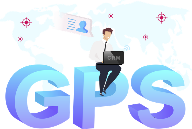 Technologie de géolocalisation  Illustration