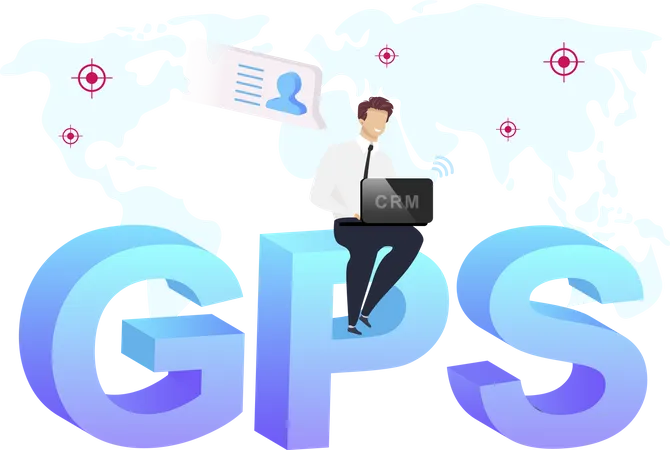 Technologie de géolocalisation  Illustration