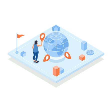 Geolocation  Illustration