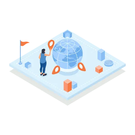 Geolocation  Illustration