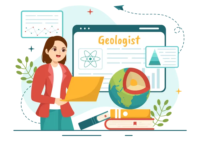 Geologische Studie  Illustration