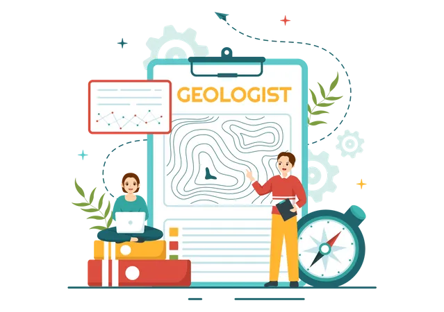 Geologische Studie  Illustration