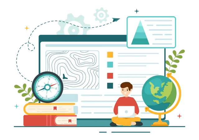 Geologische Studie  Illustration