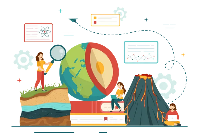 Geologische Studie  Illustration