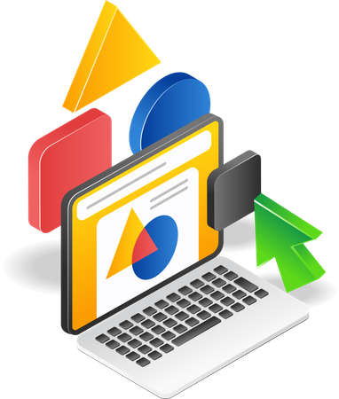 Geometric graphics creative computer  Illustration