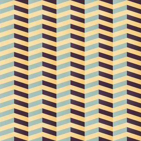 Geometric seamless chevron pattern in retro colors  Illustration