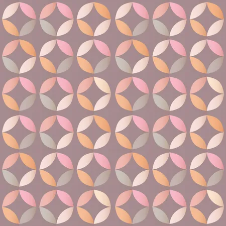 Geometric seamless pattern with colorful circles in retro design Illustration