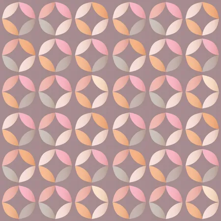 Geometric seamless pattern with colorful circles in retro design  Illustration