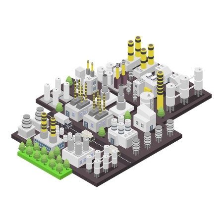 Geothermal plant  Illustration