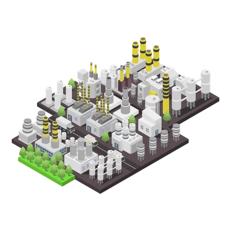 Geothermal plant  Illustration