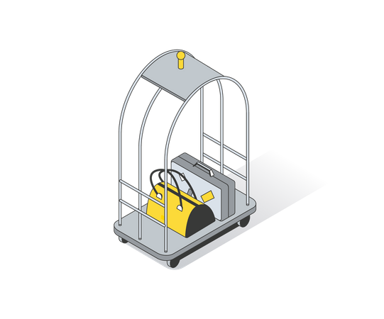 Gepäckwagen  Illustration