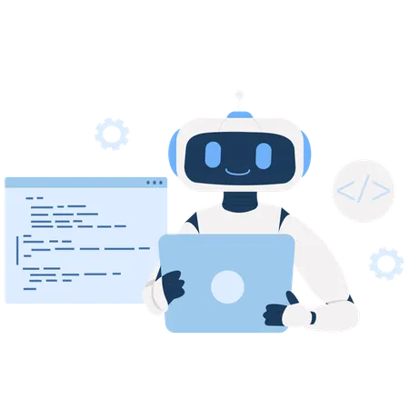 Gerador de codificação de IA  Ilustração