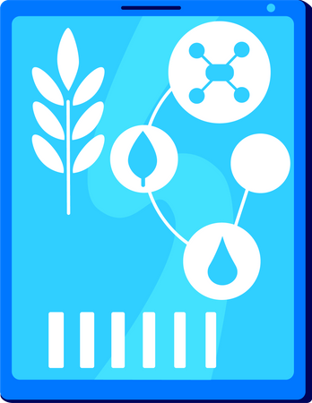 Gerät für Smart Farming  Illustration