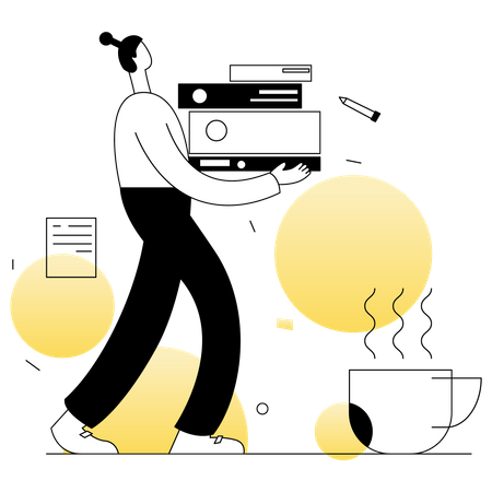 Gerenciamento de arquivos  Illustration