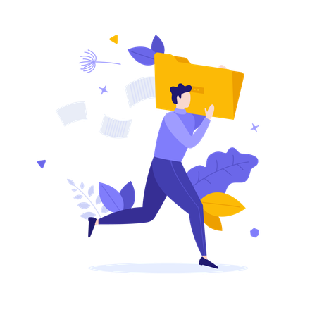 Gerenciamento de arquivos  Illustration