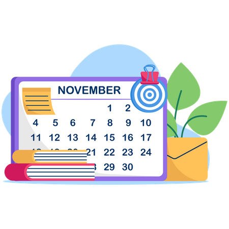 Gerenciamento de calendário  Illustration
