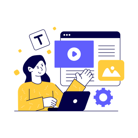 Gerenciamento de conteúdo  Ilustração