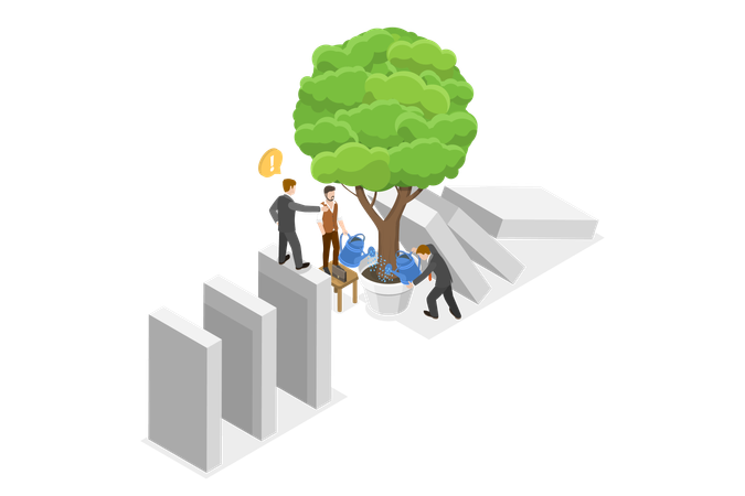 Gerenciamento de crise  Illustration