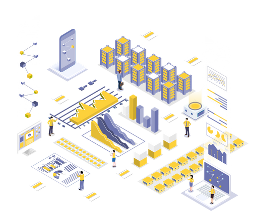 Gerenciamento de data center  Ilustração