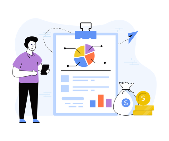 Gerenciamento de despesas  Illustration