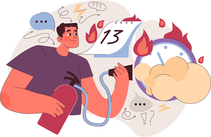 Gerenciamento de estresse  Illustration