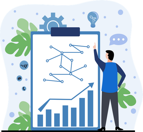 Gerenciamento de fluxo de trabalho empresarial  Illustration