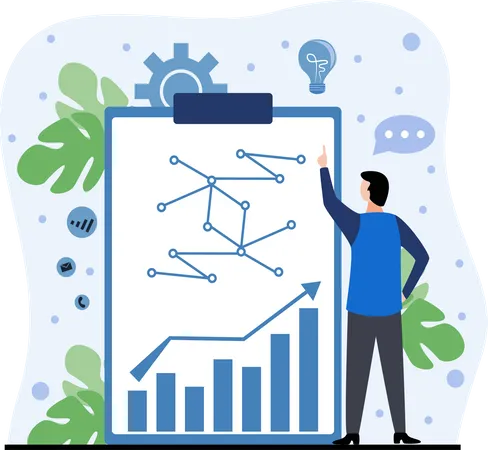 Gerenciamento de fluxo de trabalho empresarial  Illustration