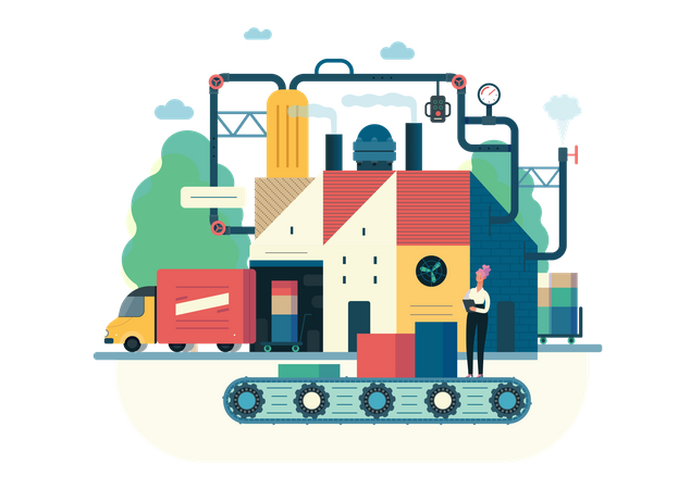 Gerenciamento de Produção  Illustration