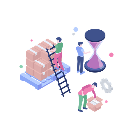 Gerenciamento de projetos  Illustration