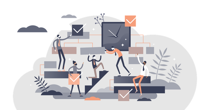 Gerenciamento de projetos  Illustration